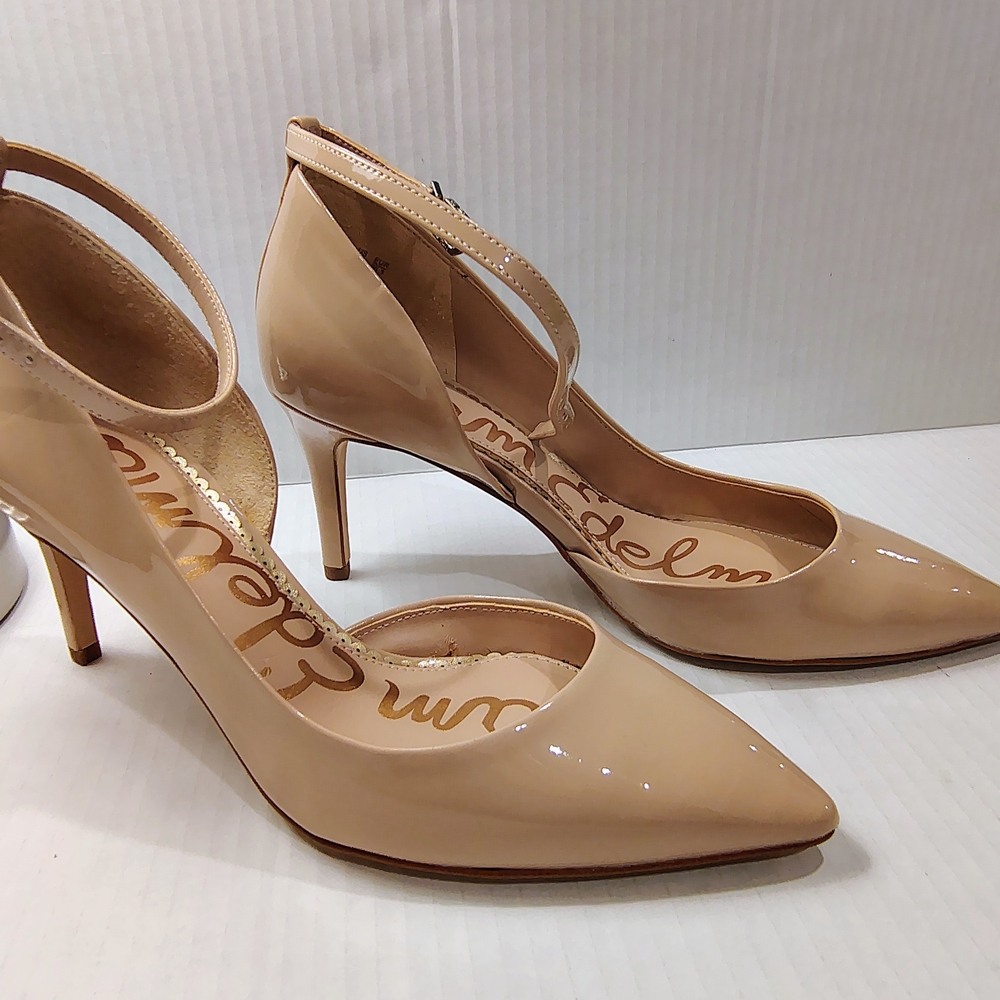 Sam Edelman Women's Nude Patent Leather Heels